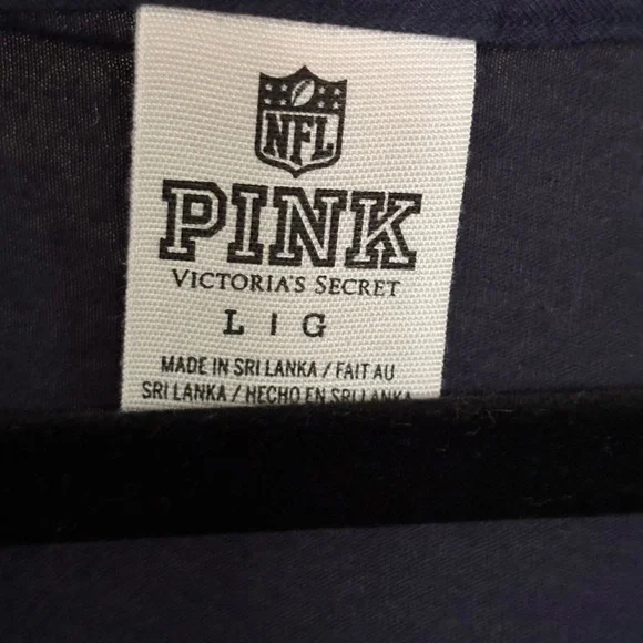 Victoria's Secret Pink NFL Houston Texans Sequin Tee - Picture 3 of 3